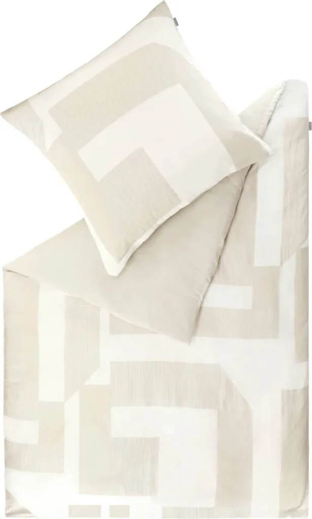 Biancheria Letto Musterring SLOW 140x200 | Cotone Bio-Style Beige - 1