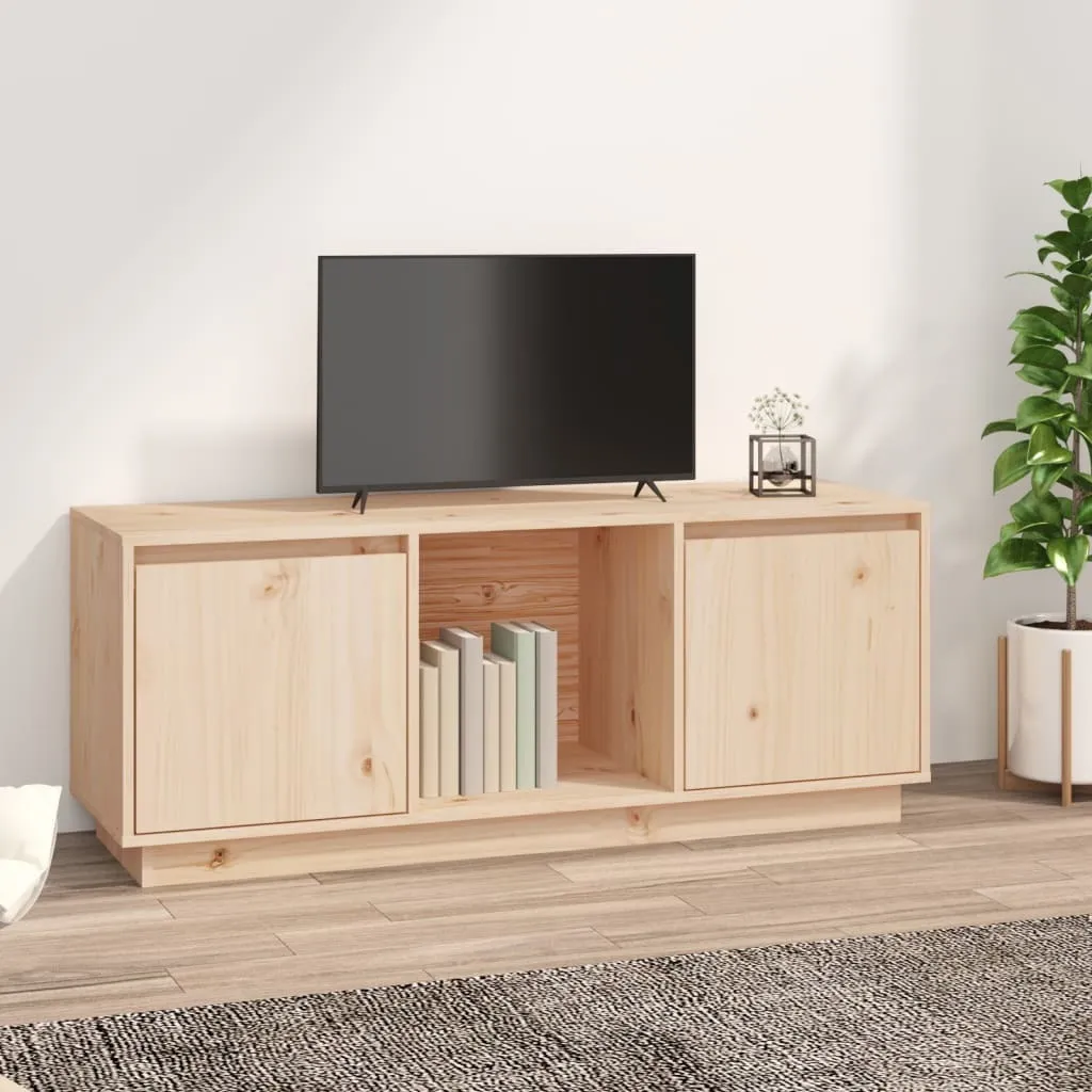 Mobile Porta TV Scandinavo 110 cm - Pino Massiccio Naturale Living