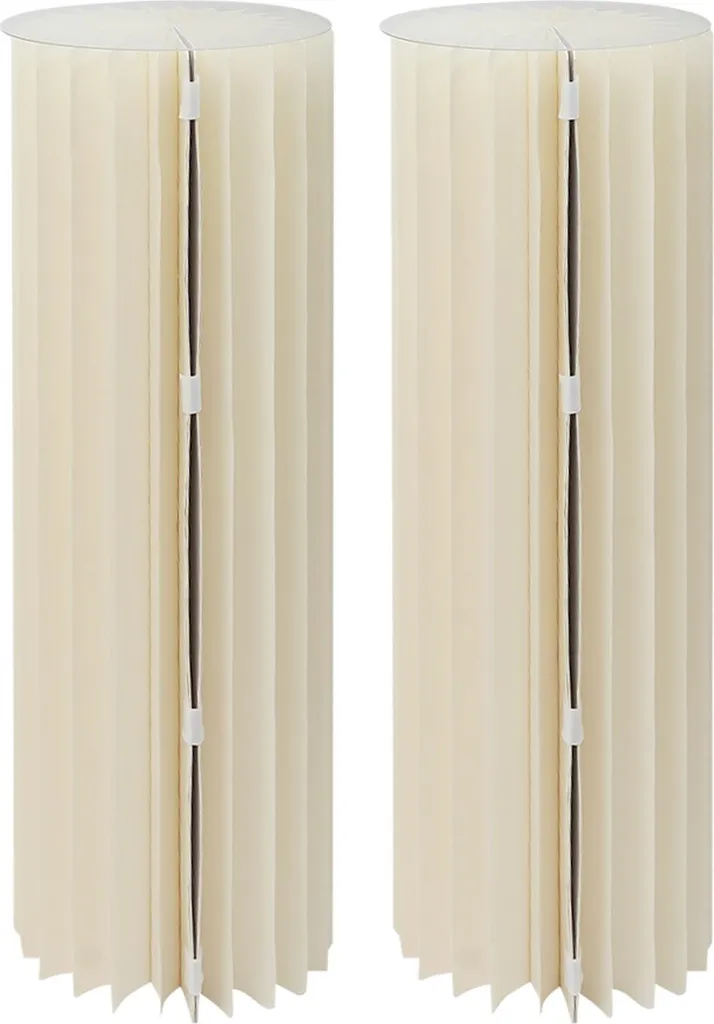 Support de pièce centrale pliable blanc L - Stable et facile à ranger