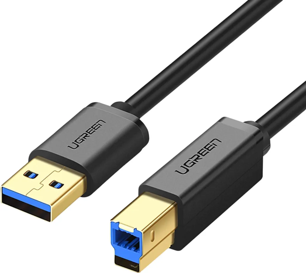 Cavo Ugreen US210 USB 3.0 A-B 1m | Ideale per DAC Audio e HDD