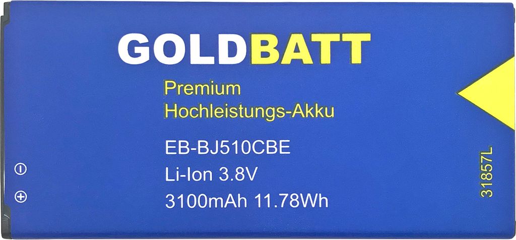 Goldbatt Akku für Samsung Galaxy J5 2016 SM-J510 SM-J510x EB-BJ510CBE