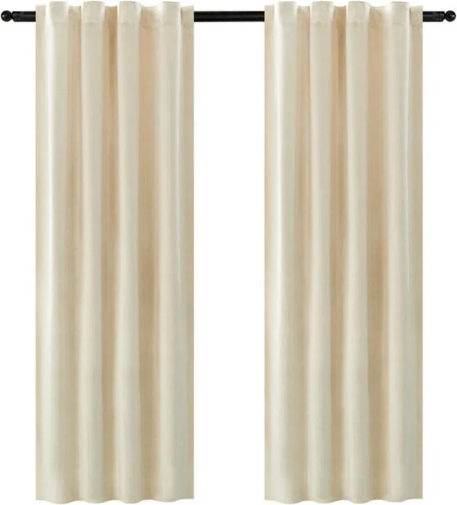 Rideaux de Salon Beige 140x270 cm - Ambiance Chaleureuse en Flanelle