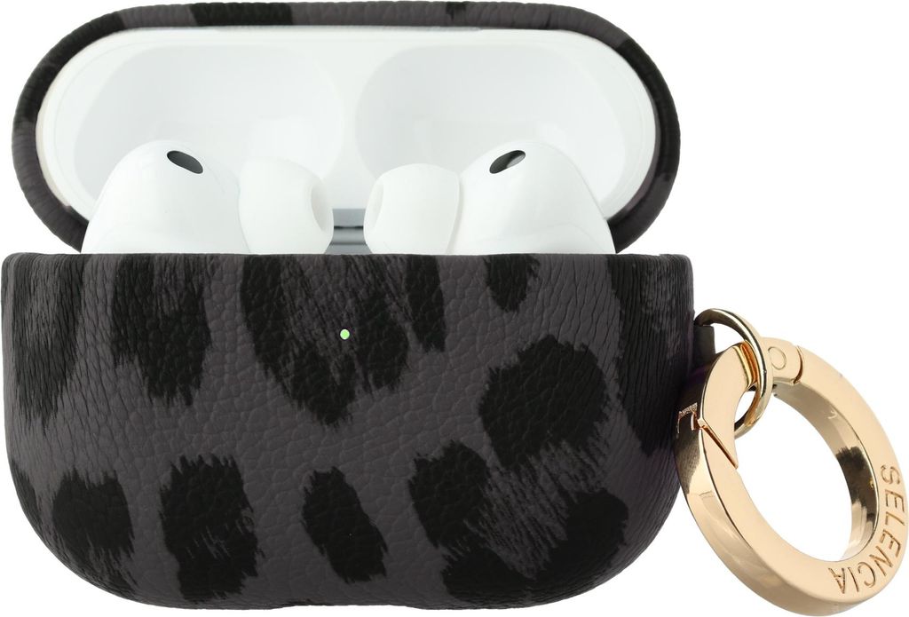 Étui Selencia Sabi à imprimé léopard pour les Apple AirPods Image du produit 
