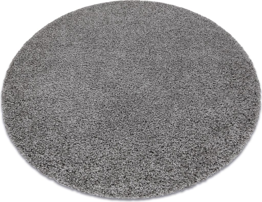 Teppich SOFFI Kreis shaggy 5cm grau Grau rund 160 cm