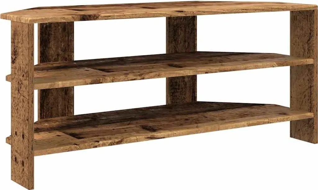 SYFAX™ Porta TV Angolare Legno Vecchio 102cm - Qualità e Design Rustico
