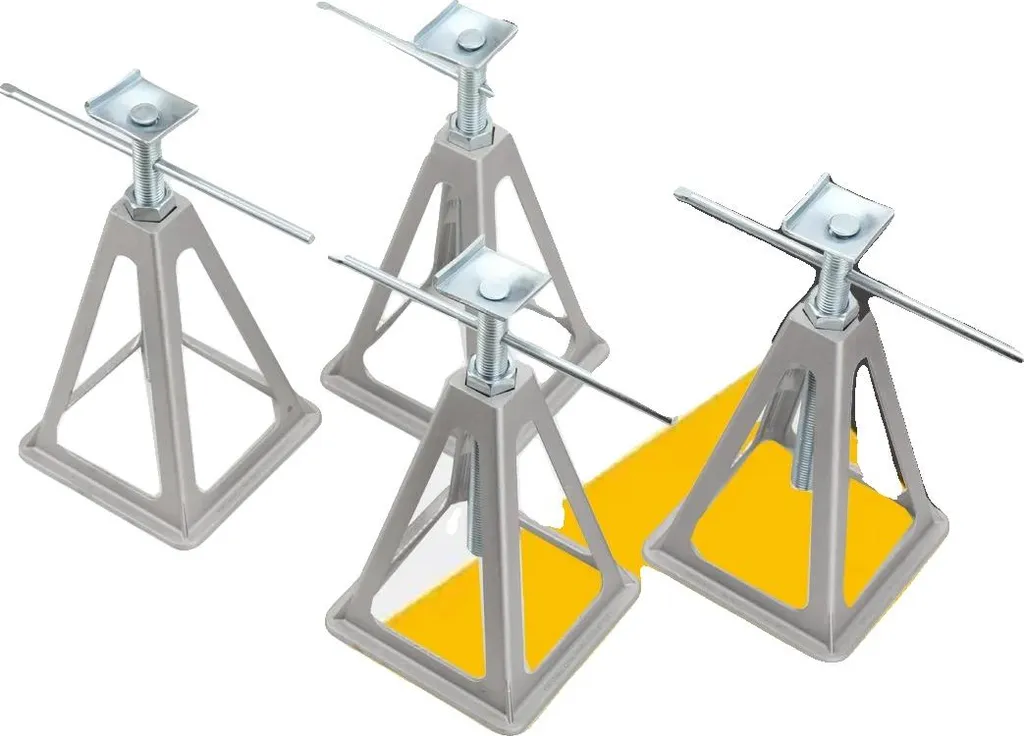Cale caravane anti-oscillation aluminium 900kg réglable 27 à 43 cm