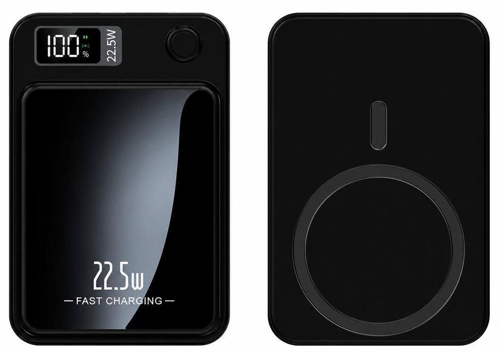 Powerbank 20.000 mAh – Magnetisch – MagSafe-kompatibel – Produktbild  KI-generiertes Bild