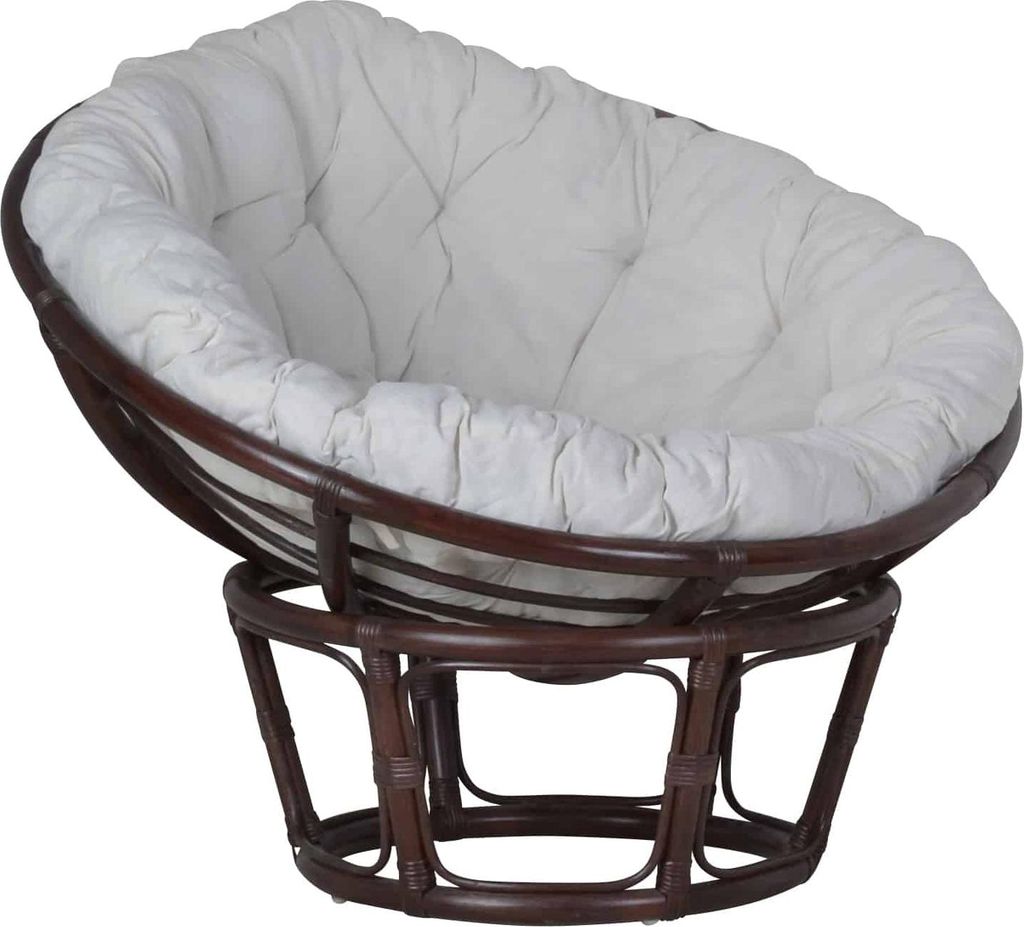 MiaMöbel Sessel Rattan 100 cm Modern 100% Baumwolle Rattan Produktbild 