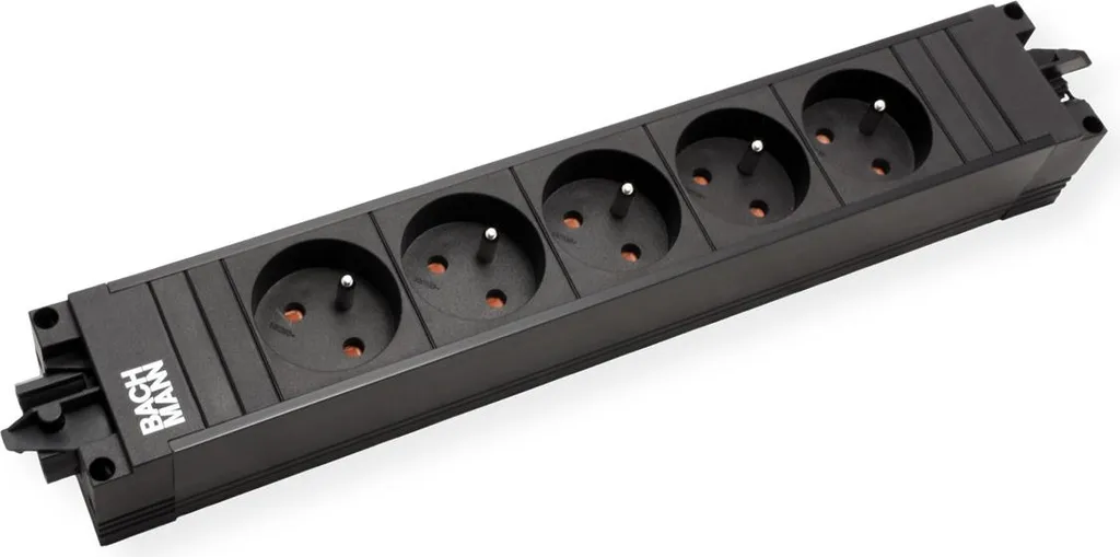 BACHMANN STEP BASE 5xUTE GST18 noir - Multiprise de bureau modulaire