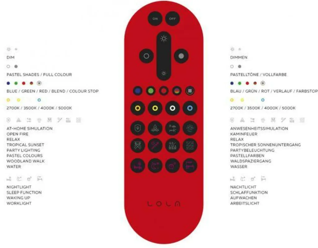 Lampadaire LED dimmable avec télécommande et mode RGB - Modèle L500 - 19