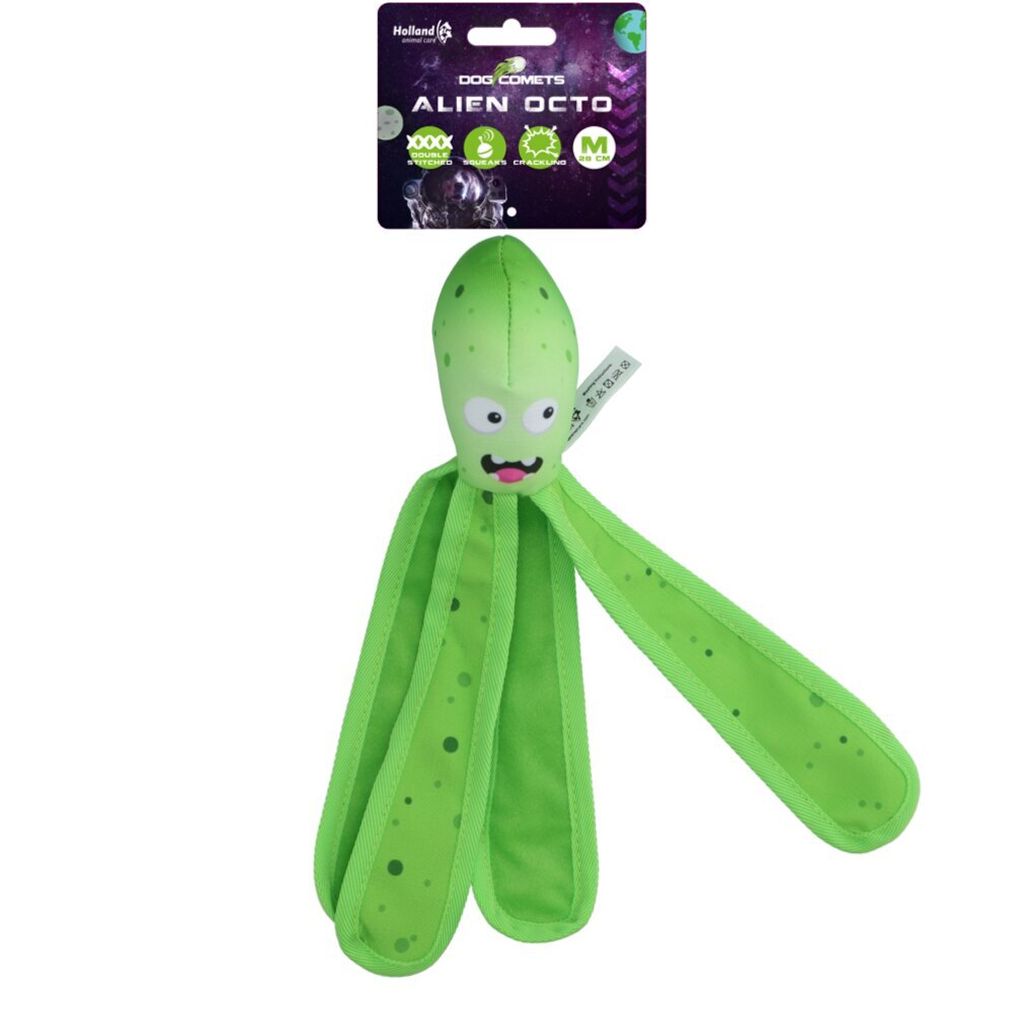Dog Comets Hundespielzeug Alien Octo grün, Größe: M