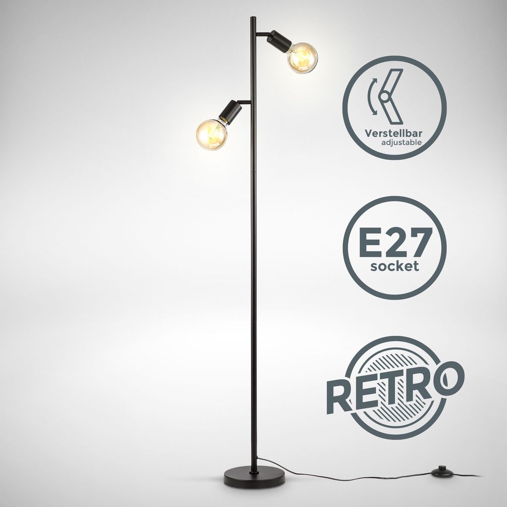 Stehleuchte Retro Industrie Design Stehlampe