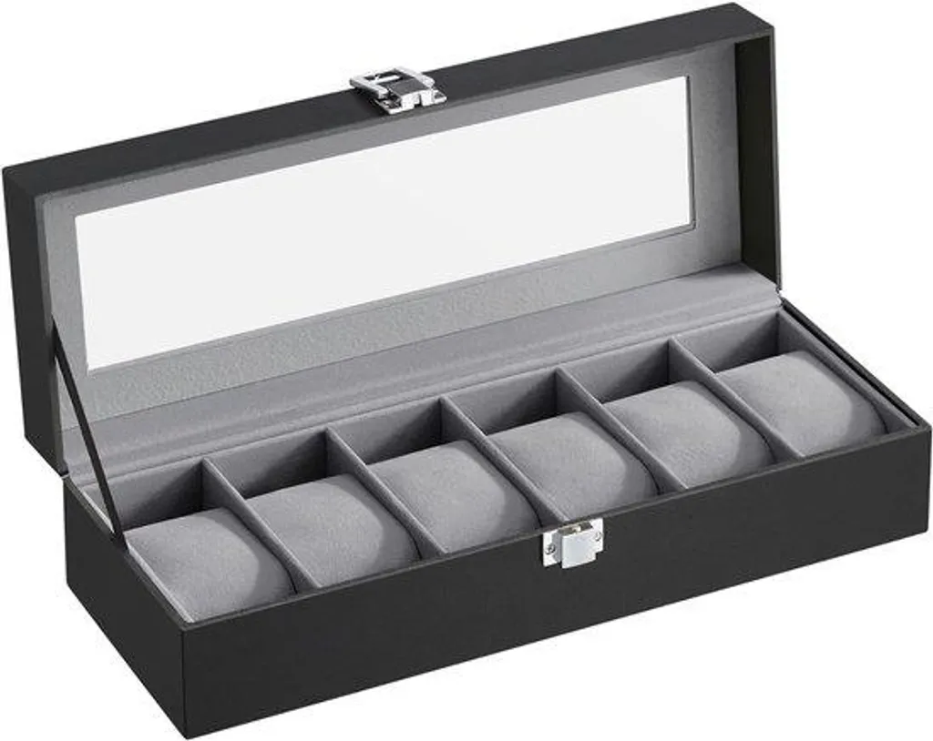 Étui de transport pour montre seule coloris noir avec coussin doux