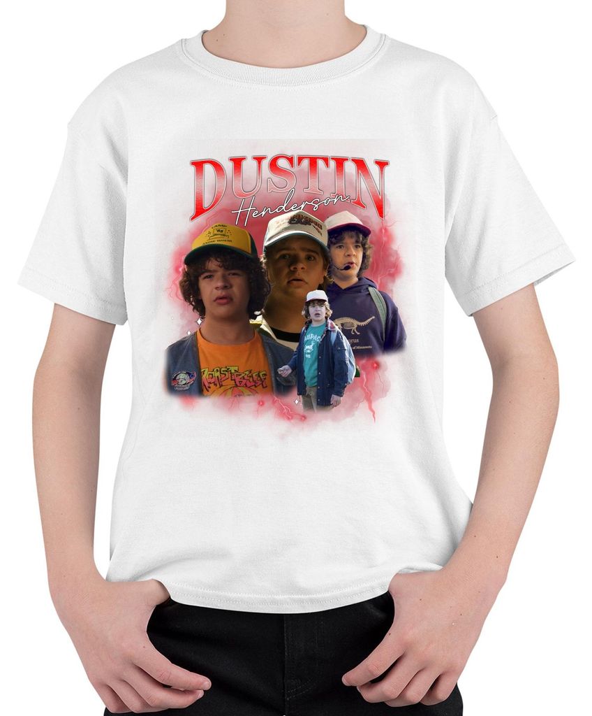 Dustin Henderson Stranger Fan Geschenk Retro 80er Vintage Produktbild 
