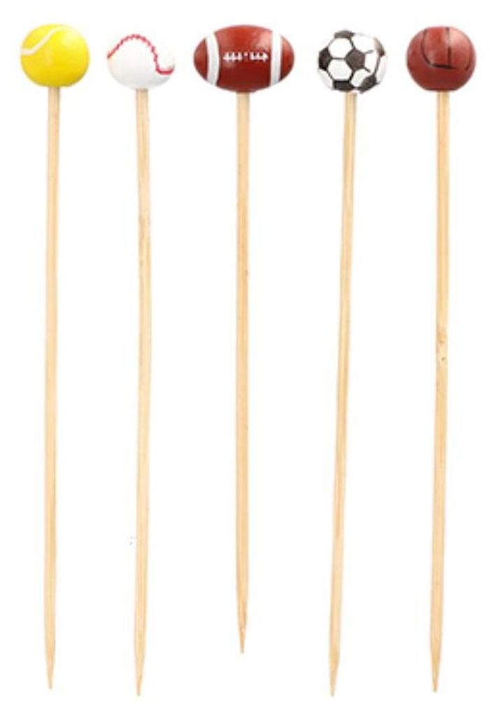 PAPSTAR Fingerfood Picker 12,5 cm "Sport", ideal für Partys | Faltschachtel (100 Stück)