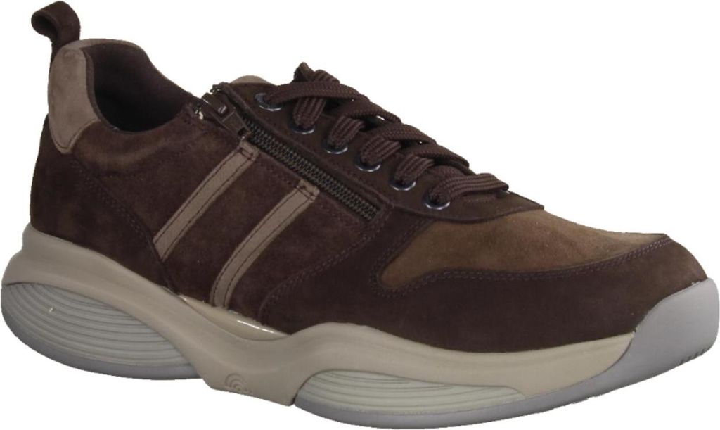 Xsensible SWX3 Men Herrenschuhe, Schnürer, bequem, Leder, Dark Brown - Herrenschuhe Sneaker / Schnürschuh, Braun, leder (stretch)
