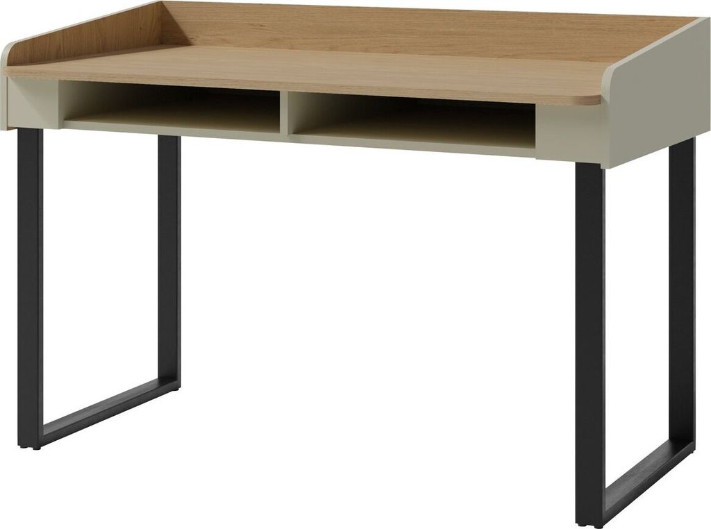 Furniture24 Schreibtisch Alessio Ae10 Arbeitstisch 125 X 83 X 64,5 Cm Eukalyptus/Eiche Baltic Geölt
