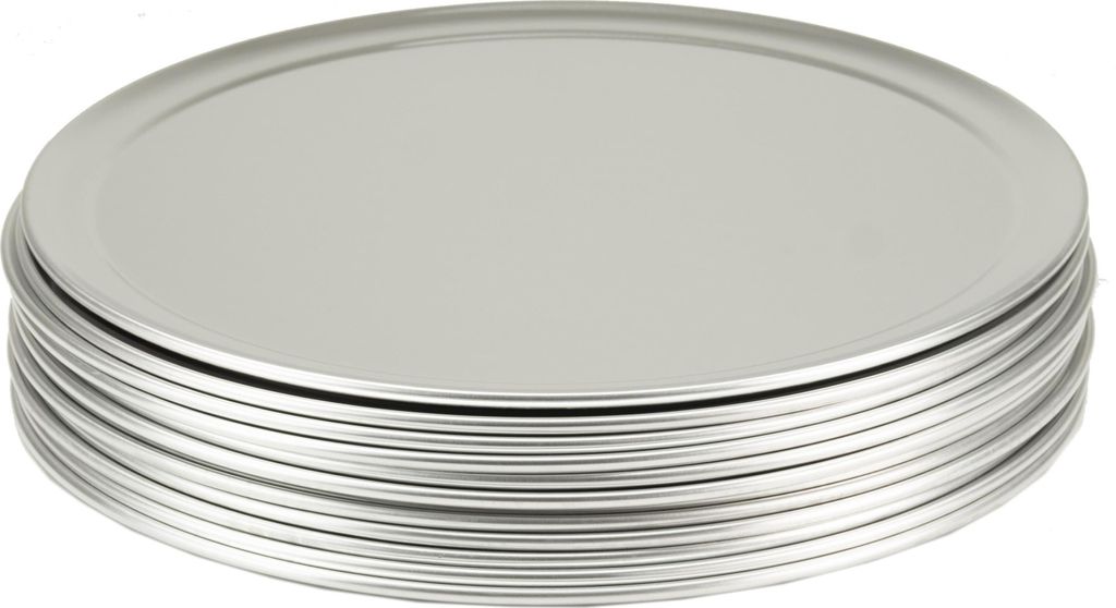 Pizzablech rund aus Aluminium 12 Stück Ø 380 mm