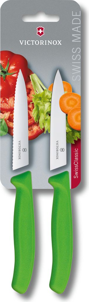Victorinox Classic Officemes glad/kartel 10cm 2st - groen