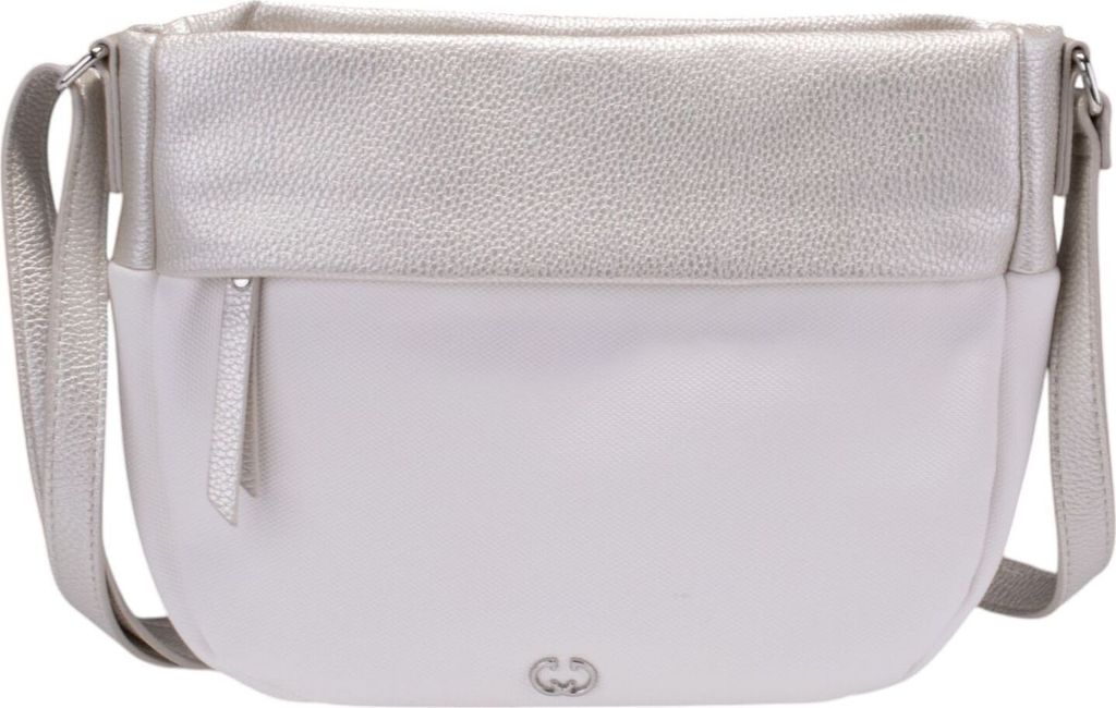GERRY WEBER Schultertasche Umhängetasche Keep In Mind Shoulder Bag Metallic Cold weiß