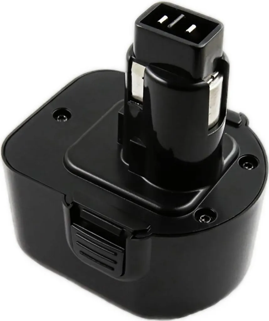 Batterie Avizar NiMH 12V 3000mAh pour outils Dewalt DE9037 Noir