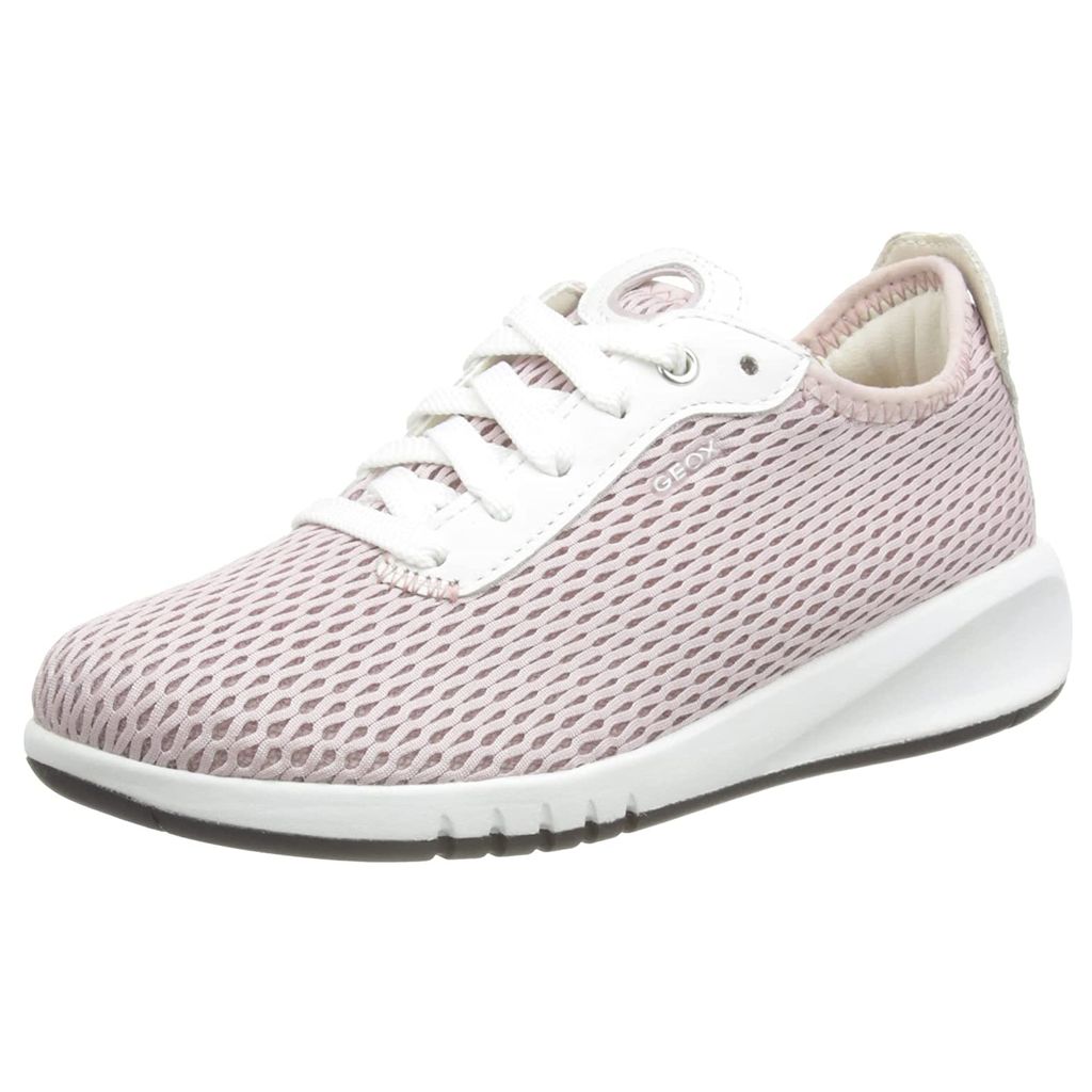 Geox - Damen Sneaker "Aerantis", Leder FS8975 (39 EU) (Antik-Rose/Weiß)