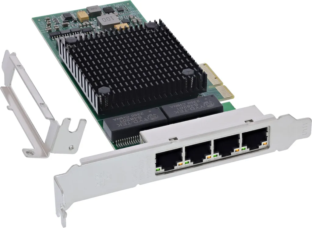 Carte InLine 4 Ports Ethernet pour Serveur et Virtualisation PCIe x4 - 2