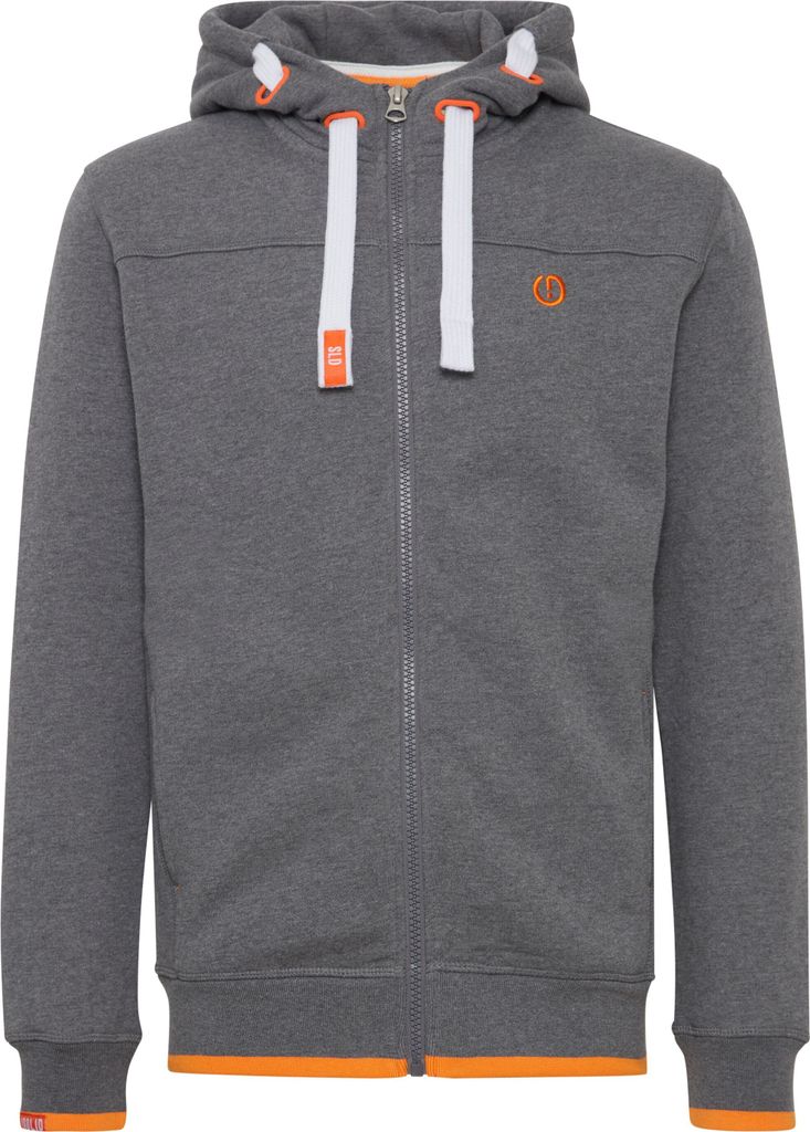 Solid SDBenjaminZip Herren Sweatjacke Kapuzenjacke Hoodie mit Kapuze Reißverschluss Kordelzug Baumwollmischung Regular fit