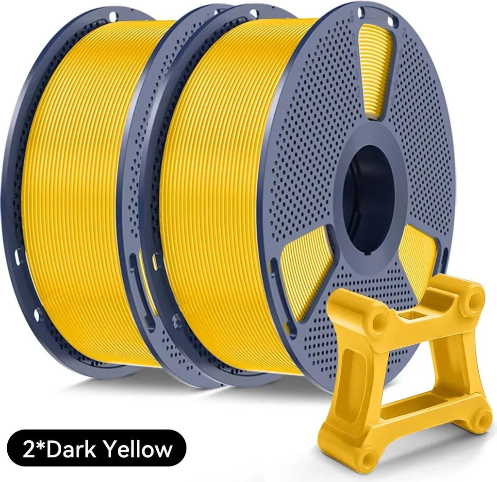 Filament 3D PETG Jaune 2kg pour Pièces Techniques et Prototypes Résistants