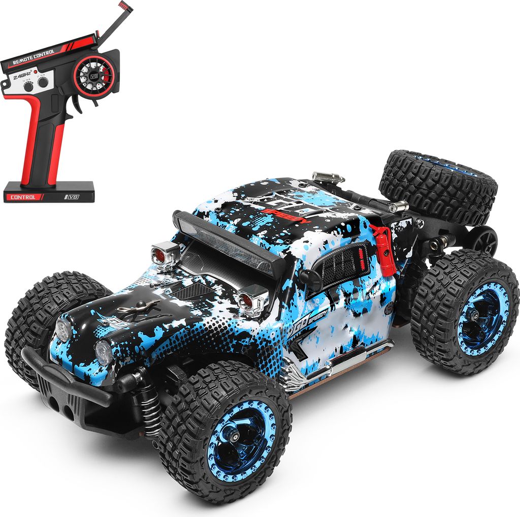 WLtoys 284161 Ferngesteuertes Auto 1/28 2,4 GHz 30 km/h Hochgeschwindigkeits-Gelaendewagen 4WD Fahrzeugrennen Kletterauto Geschenke fuer Kinder Erw...