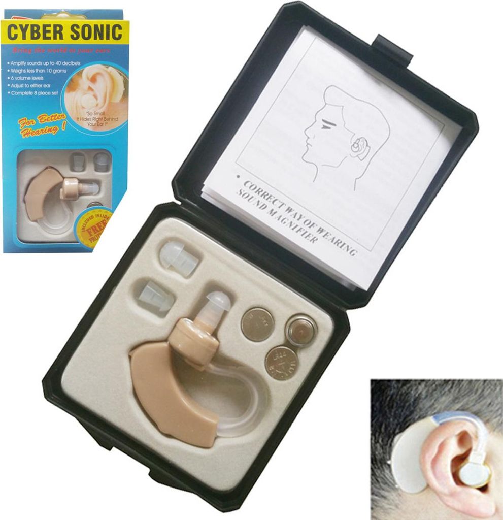 Hörgerät Hearing Aid Ohrverstärker mit Geräuschunterdrückung Lautstärke einstellbar ABS
