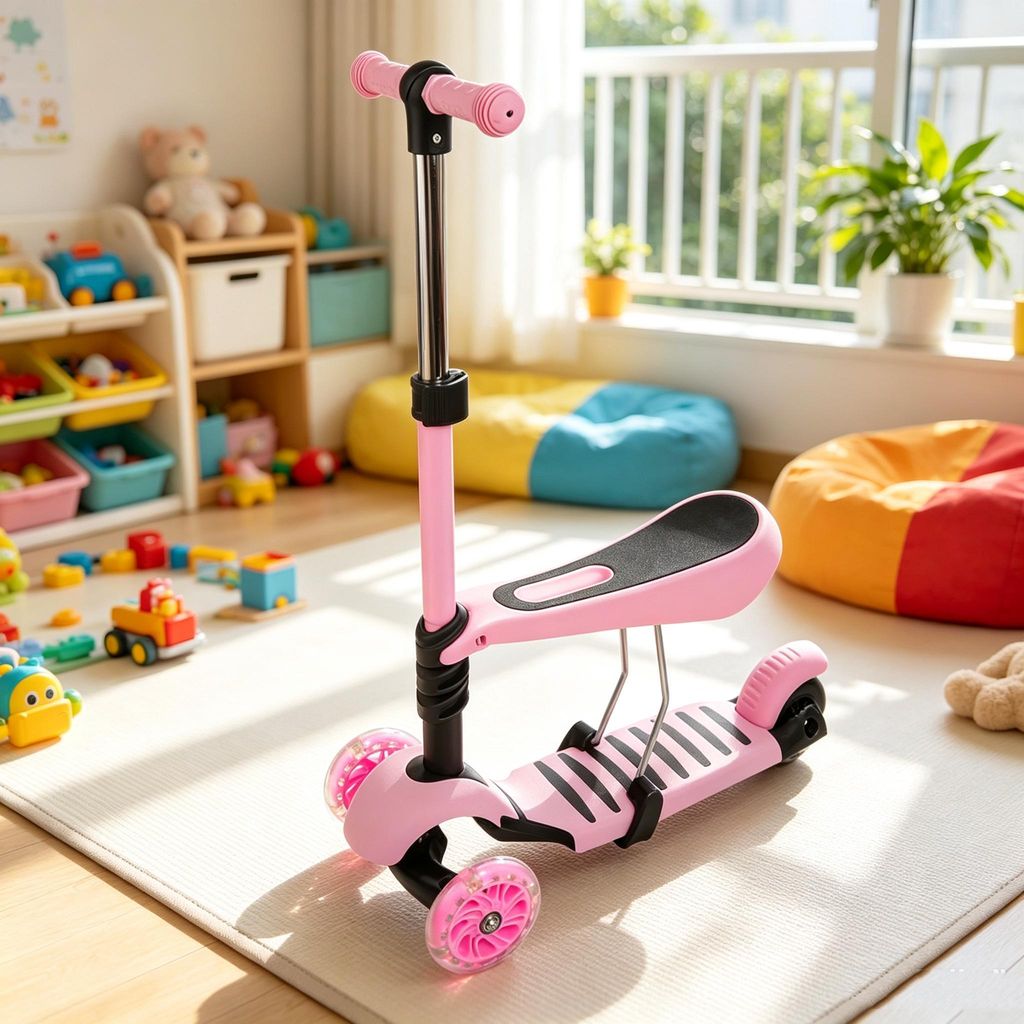 3-Rad Kinder Roller Scooter,Kinder-Balance-Roller,Dreirad Produktbild 