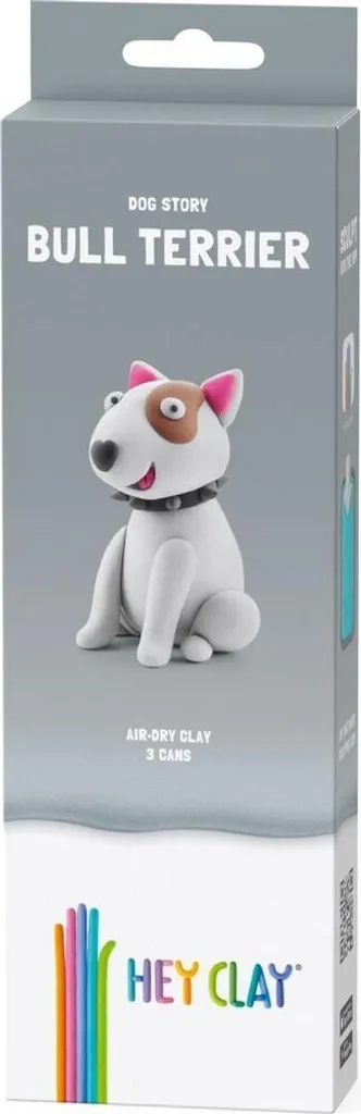 Activité Manuelle Enfant : Hey-Clay Bull Terrier 3 Pots de Pâte