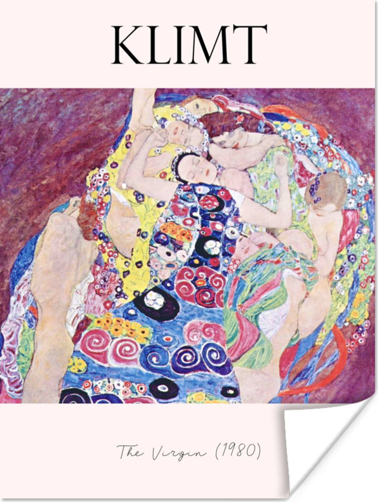 MuchoWow Poster Gemälde - Gustav Klimt - Die Jungfrau (1980) 120x160 cm - Wandbilder