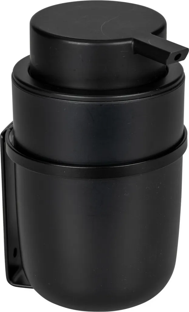 WENKO Turbo-Loc Carpino Nero: Dispenser Sapone Muro Senza Forare 250ml
