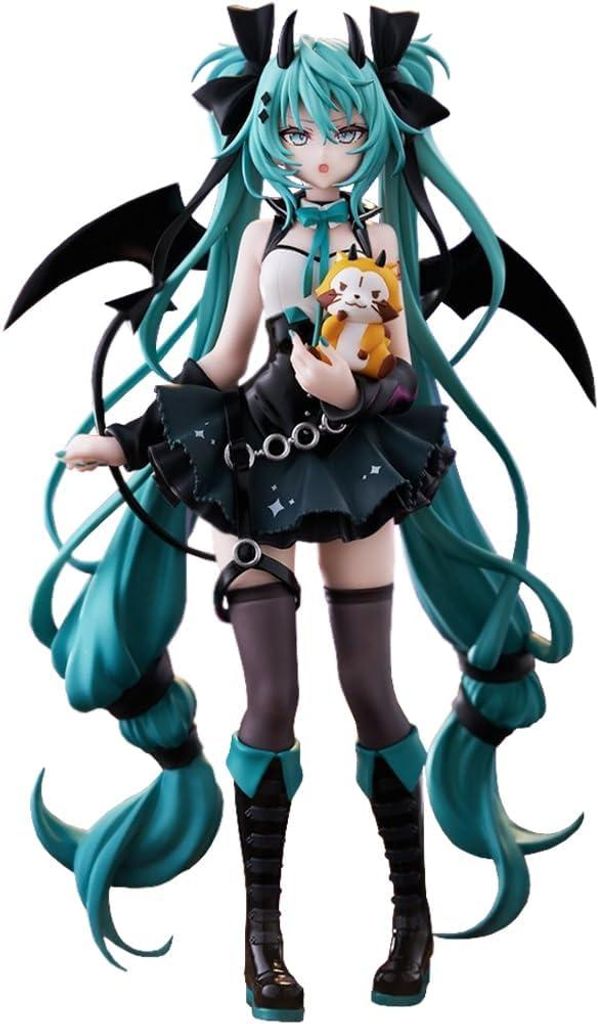 Hatsune Miku 18 cm Anime Figur – PVC Action Statue Teufel & Waschbär, Stehend, Sammlerstück