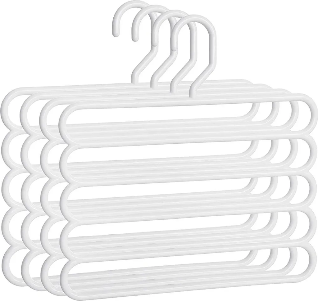 Cintre pour pantalons peu encombrant pour organisation de dressing
