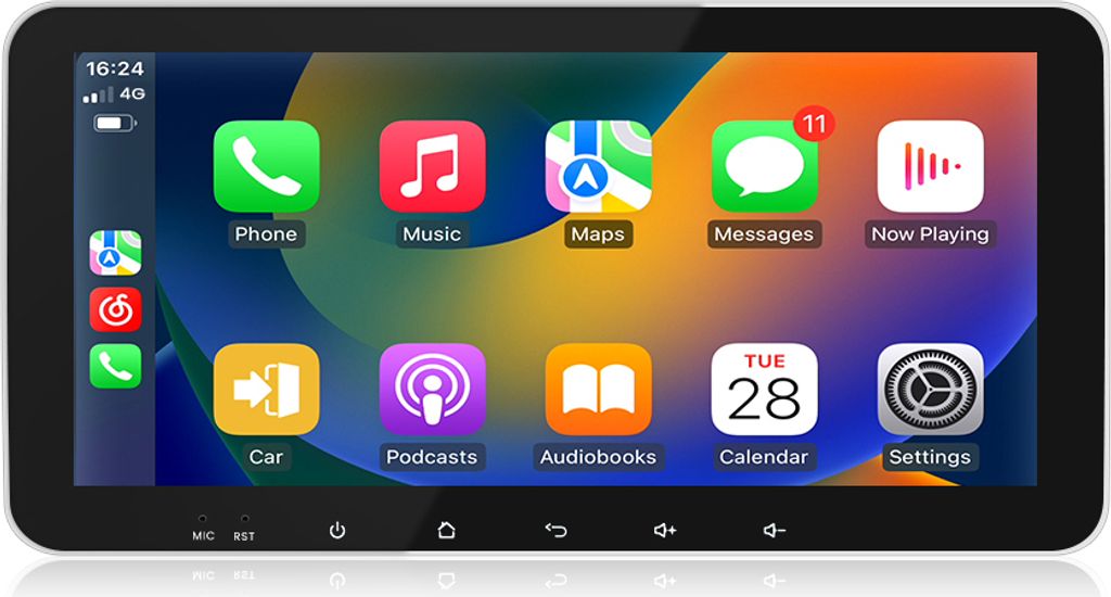 10.33" 4+64G CarPlay Android 15 Autoradio Für Fiat Ducato Peugeot Boxer Citroen Junper GPS Nav 4G WIFI BT DAB+ SWC RDS DSP USB 8-Kern