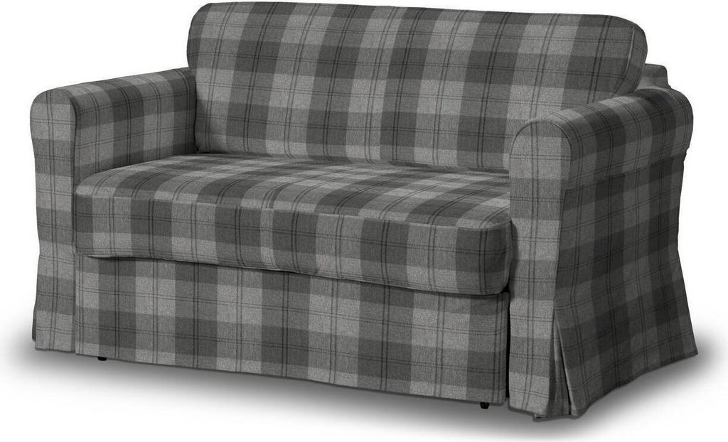 Dekoria Bezug für Hagalund Sofa, grau-anthrazit, Sofahusse Hagalund