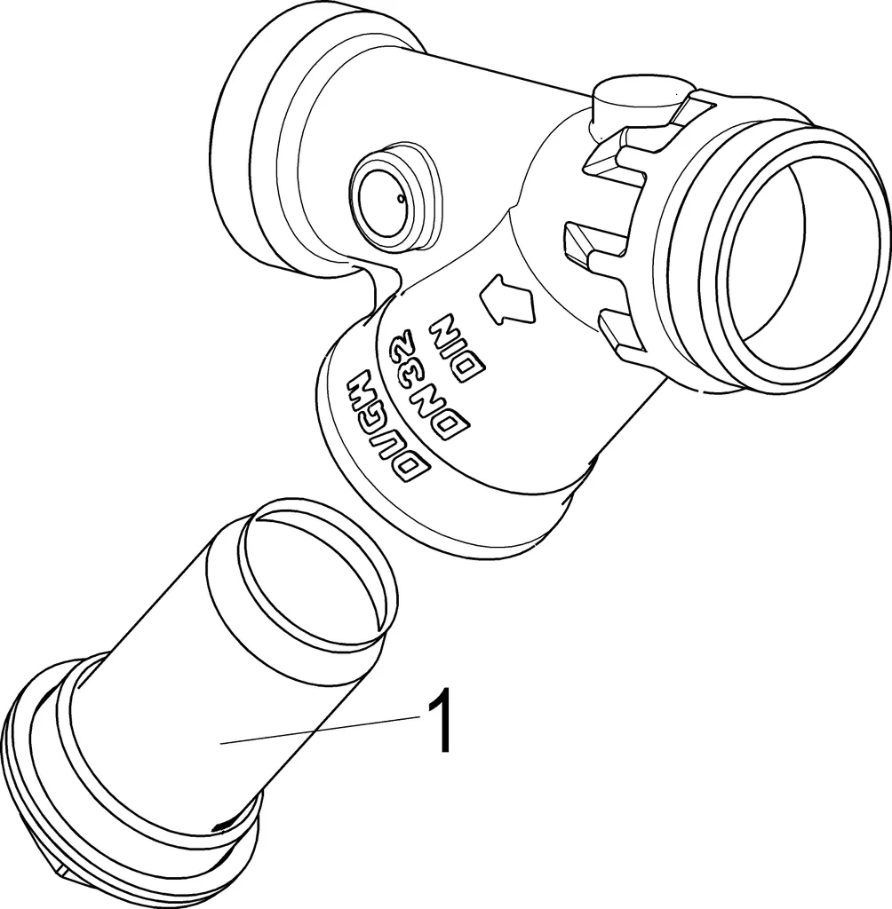 Collecteur d'impuretés multi-orientation DN32 AG 1 1/2 boîtier DIN Js - 3