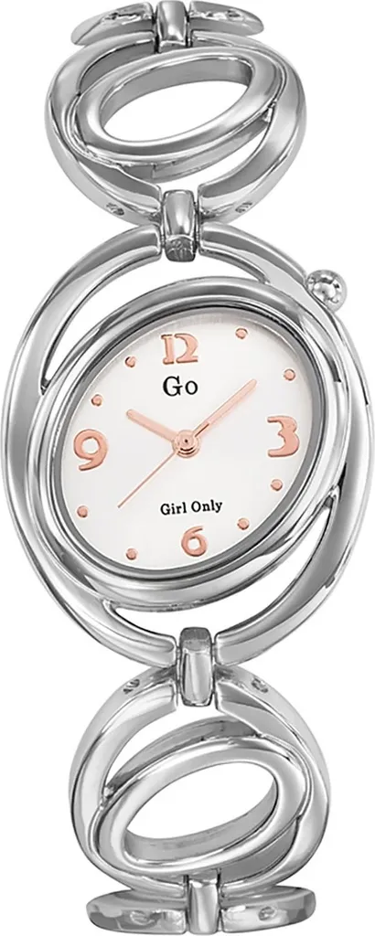 Girl Only orologio da polso da donna analogico argento GO bracciale in acciaio D2UGO694818