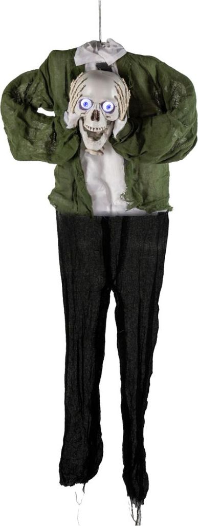 Sprechendes Kopfloses Skelett mit Licht & Sound 145cm