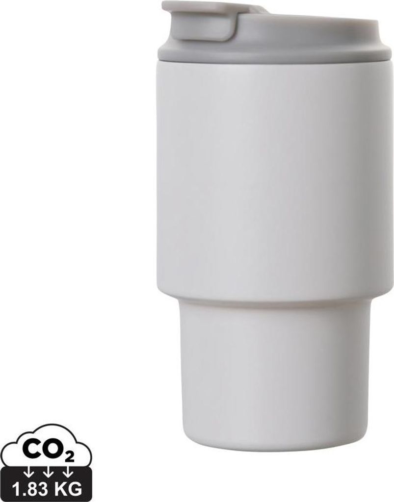 Vinga - "Nagano" Reisebecher, recyceltes Material, 350ml XD1228 (Einheitsgröße) (Weiß)