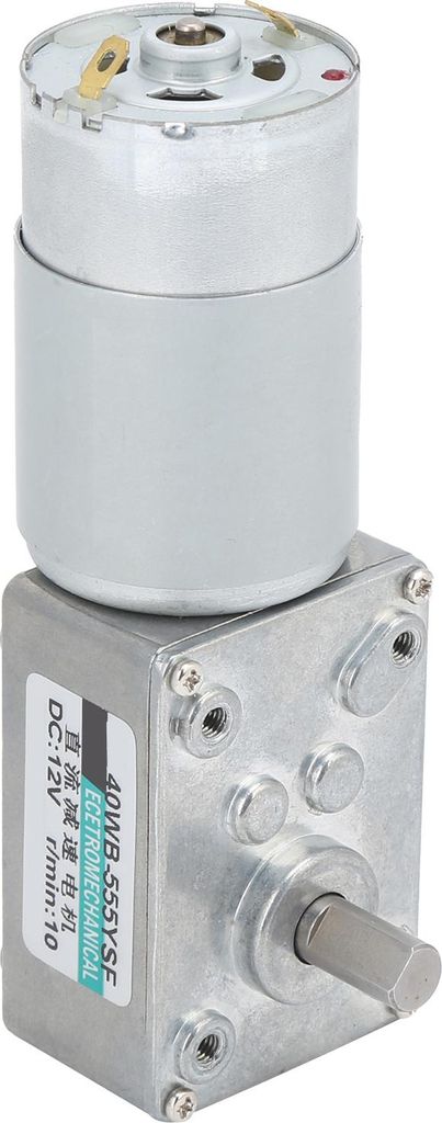 Turbinen-Schneckengetriebemotor DC, hohe Torsion, niedrige Drehzahlregelung, klein, 2-Wege, DC12V, XD40WB?555YSF, 10 U/min