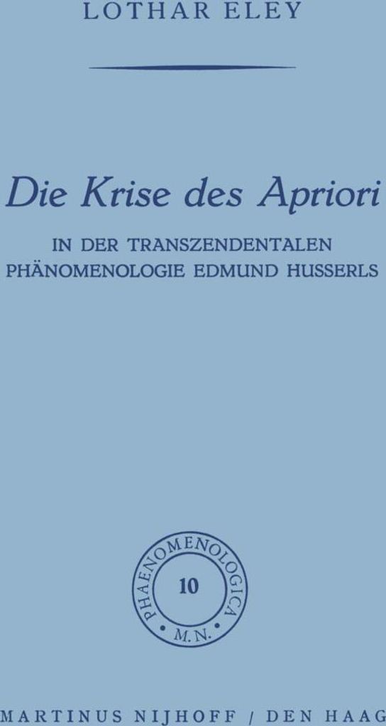 Die Krise des Apriori