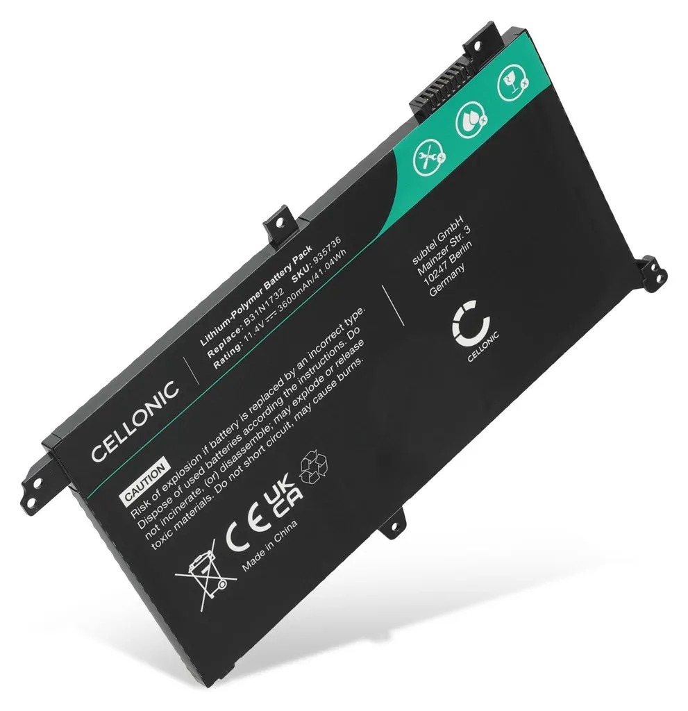 Batteria ASUS B31N1732 per VivoBook S14 X430UN S430FN 3600mAh