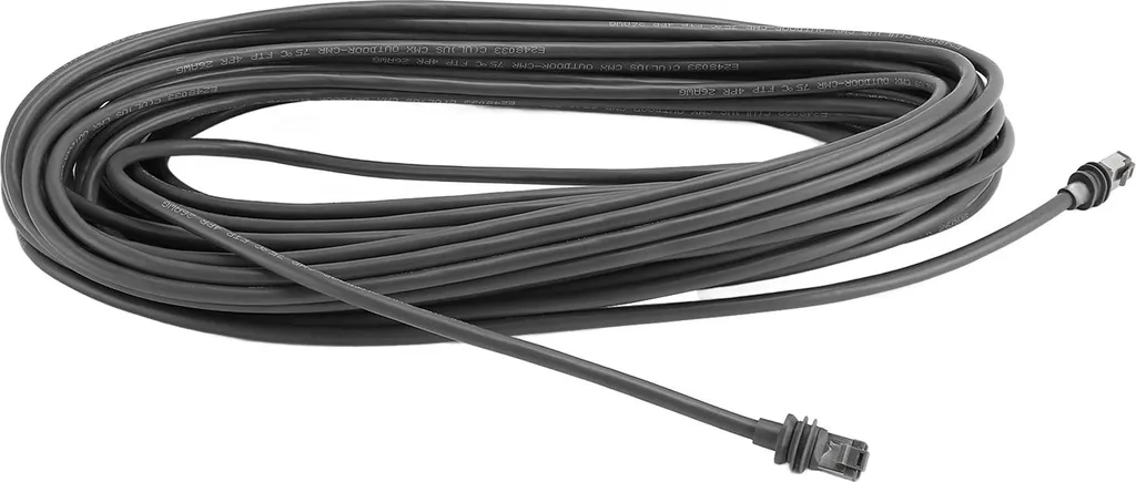 Câble Satellite Gen 3 Étanche IP68 avec Protection Anti-Morsure Gris