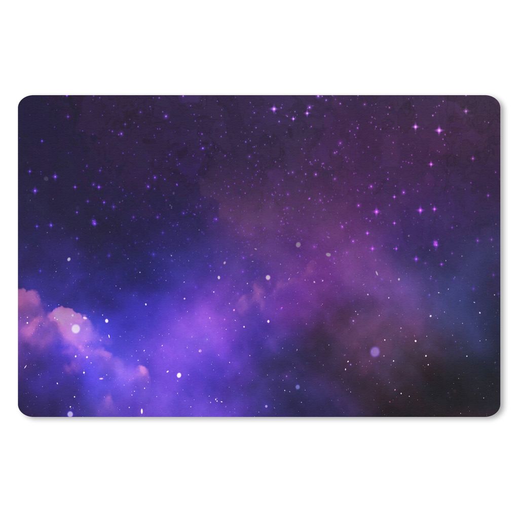 MuchoWow Schreibtischunterlage Sternenhimmel - Sonne - Universum 60x40 cm - XXL Mauspad - Großes Mauspad