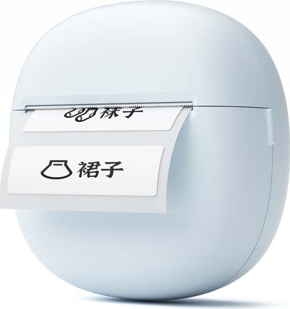 INF 58mm Mini Thermodrucker - Bluetooth Etiketten- & Belegdruck für Unterwegs Blau