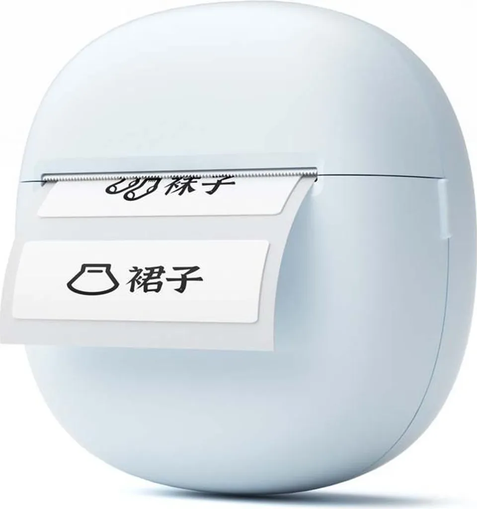 INF Mini Imprimante Thermique Portable 58mm Bluetooth Reçus Bleu